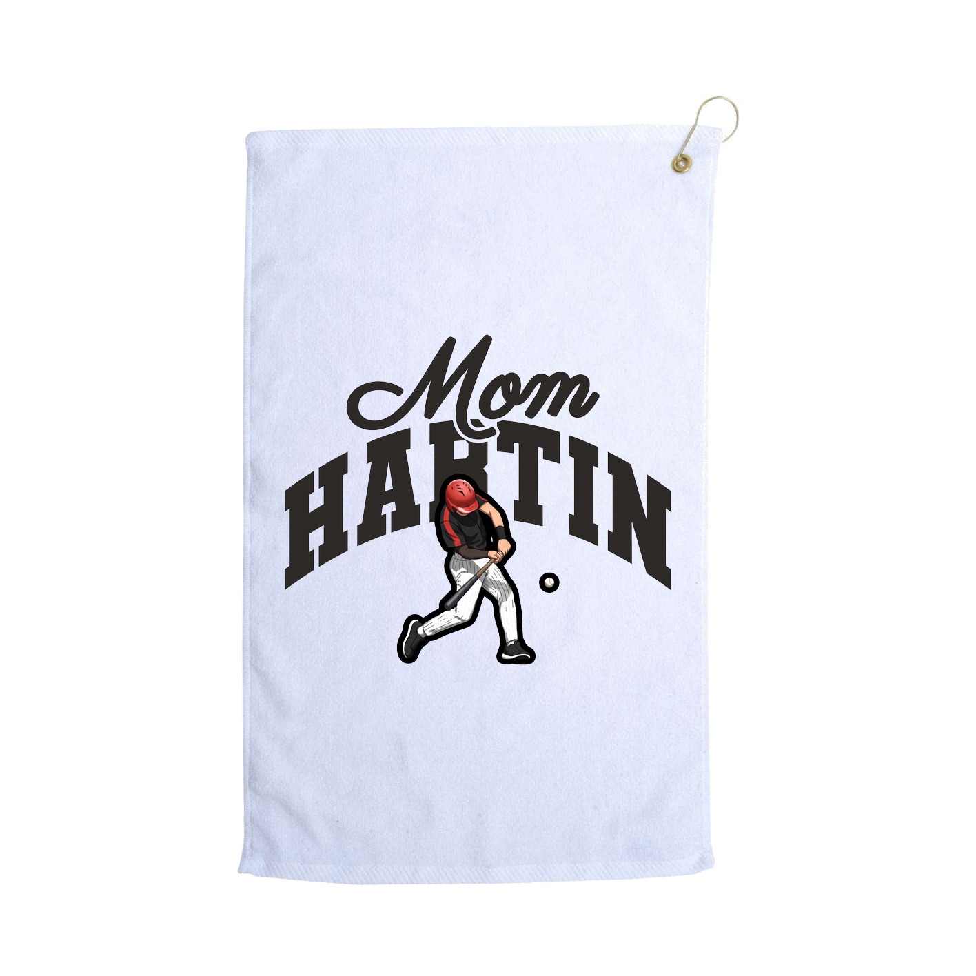 Golf Towel — Mothers Day Arch in White