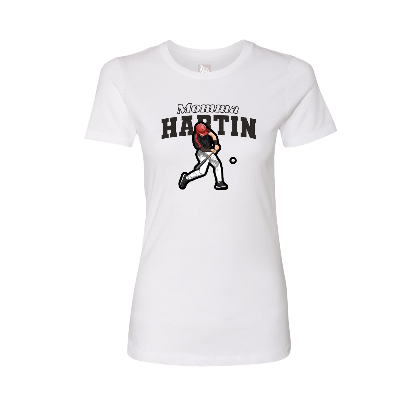 Womens Tee — Mothers Day Block in White