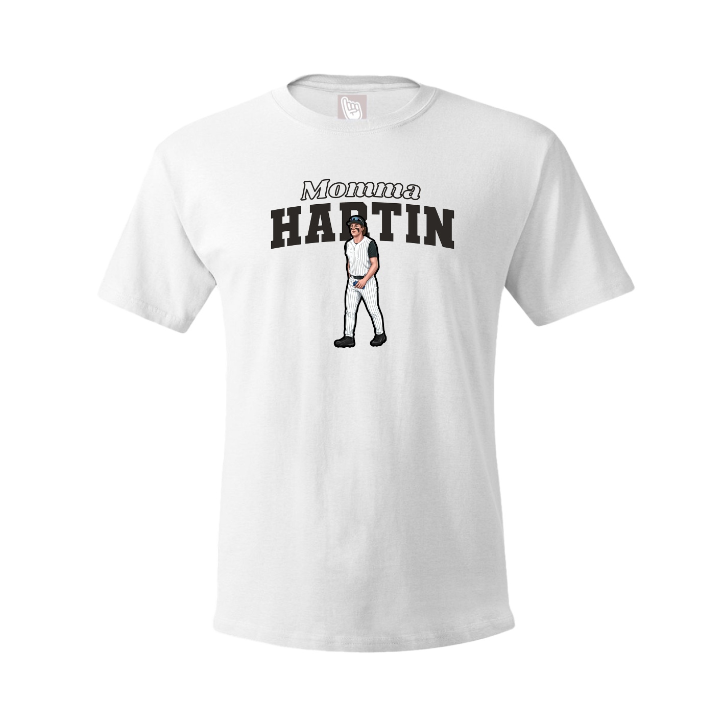Youth Tee — Mothers Day Block in White