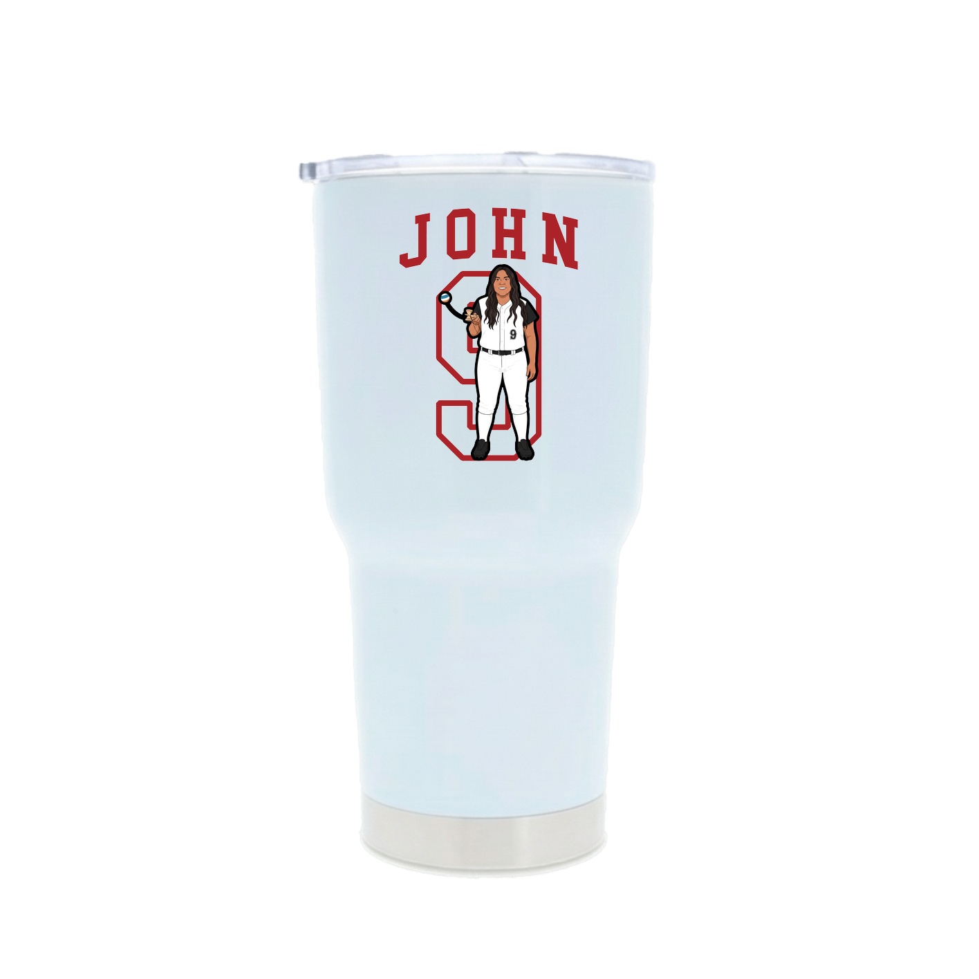 30oz Stainless Steel Tumbler — Shirsey in White