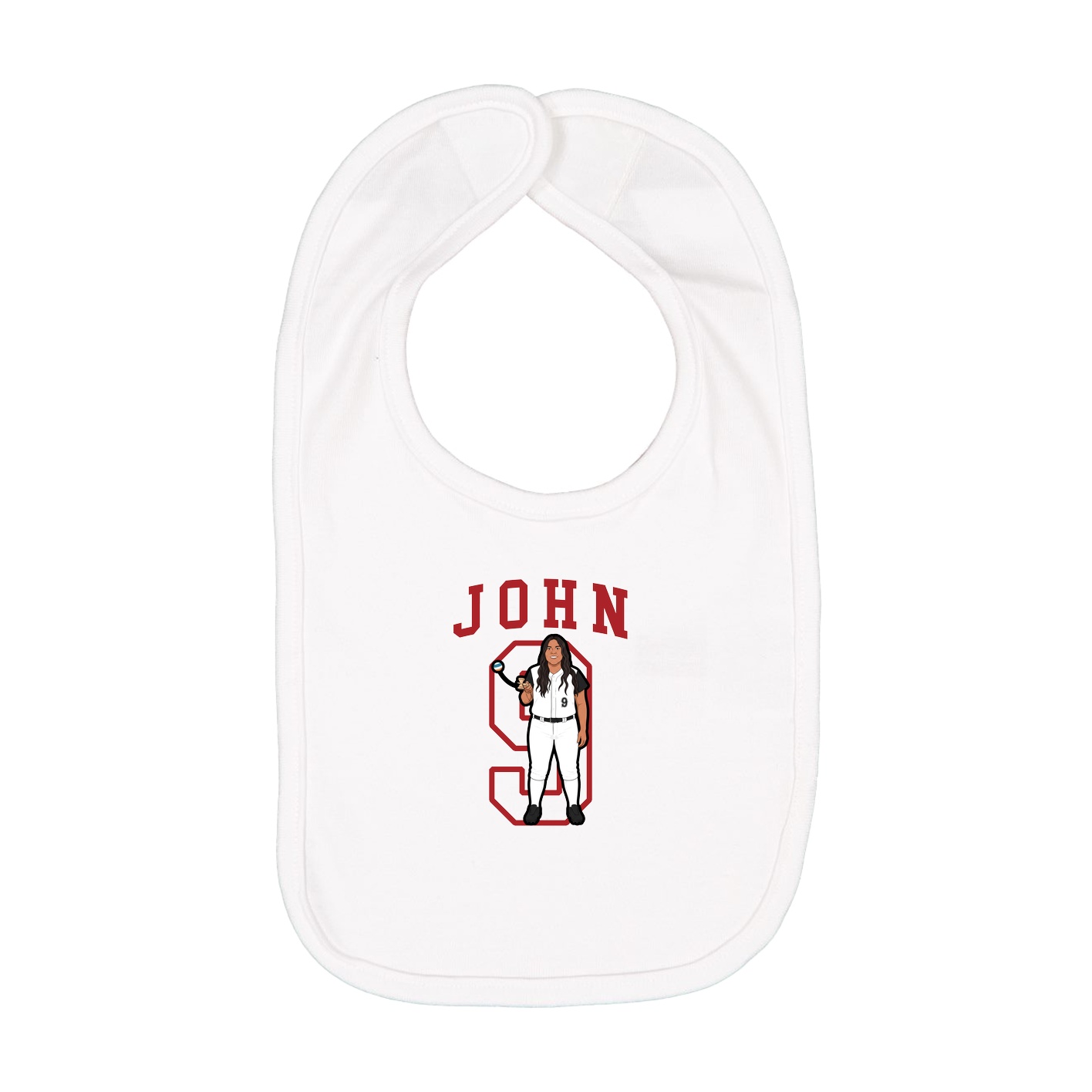 Infant Bib — Shirsey in White