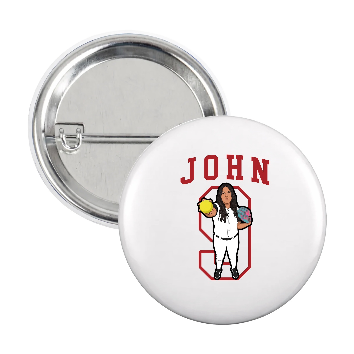 Game Day Button — Shirsey in White