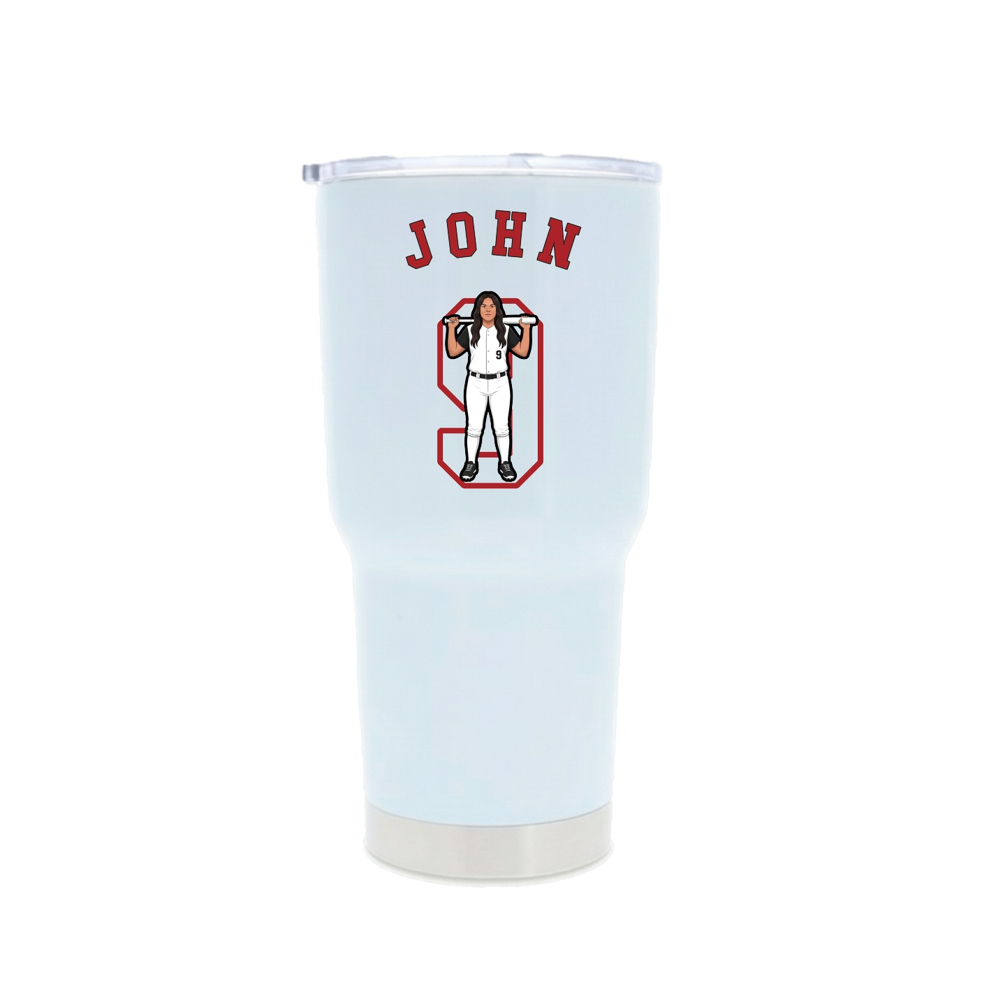 30oz Stainless Steel Tumbler — Shirsey Arch in White