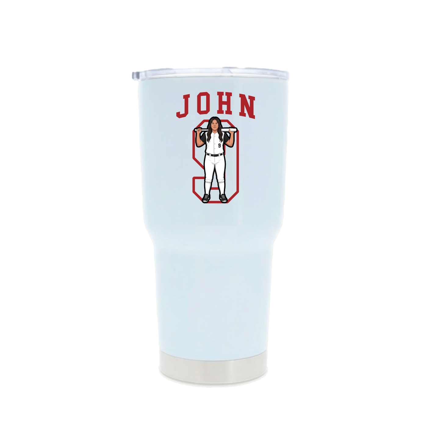30oz Stainless Steel Tumbler — Shirsey in White
