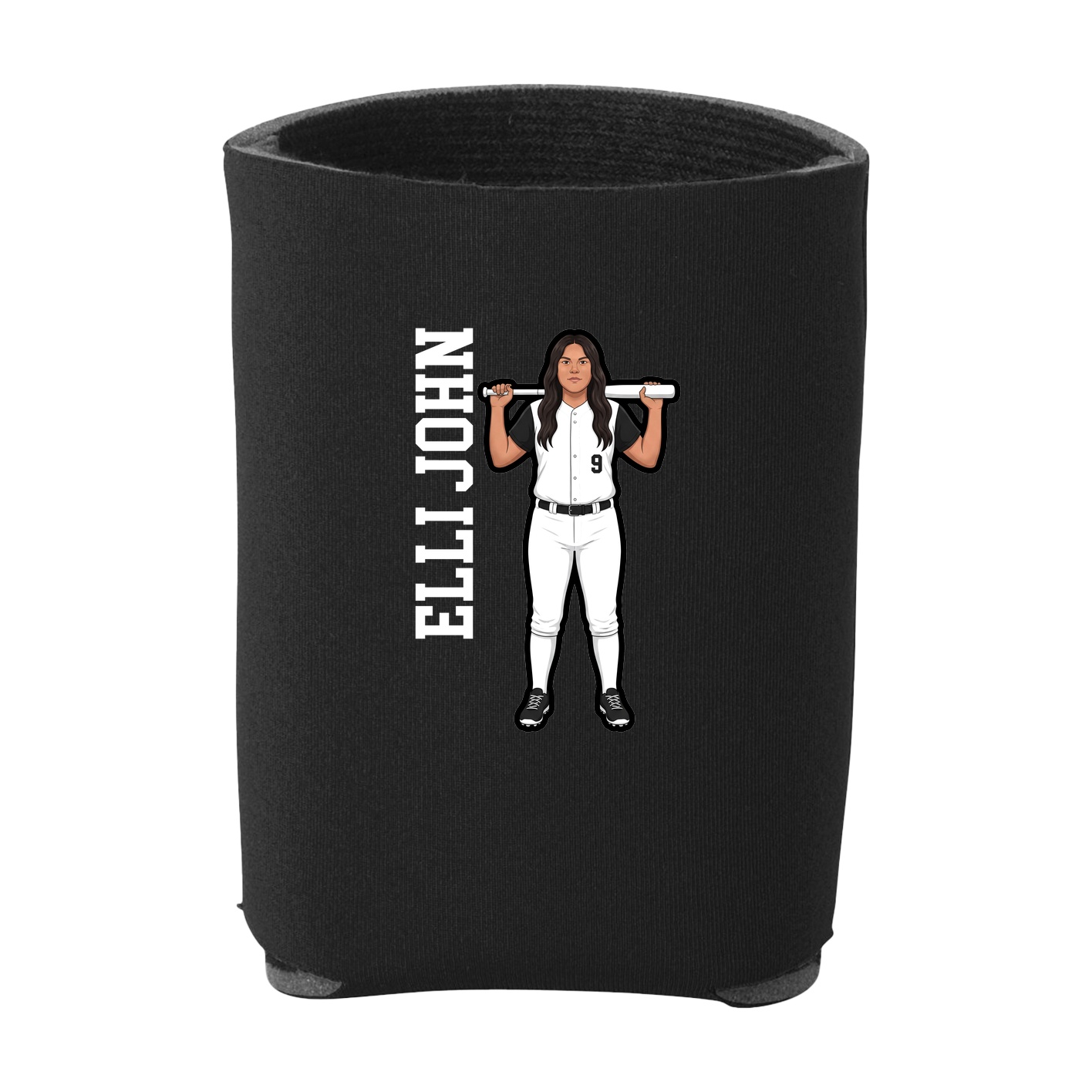 Can Holder — Name Vertical in Black