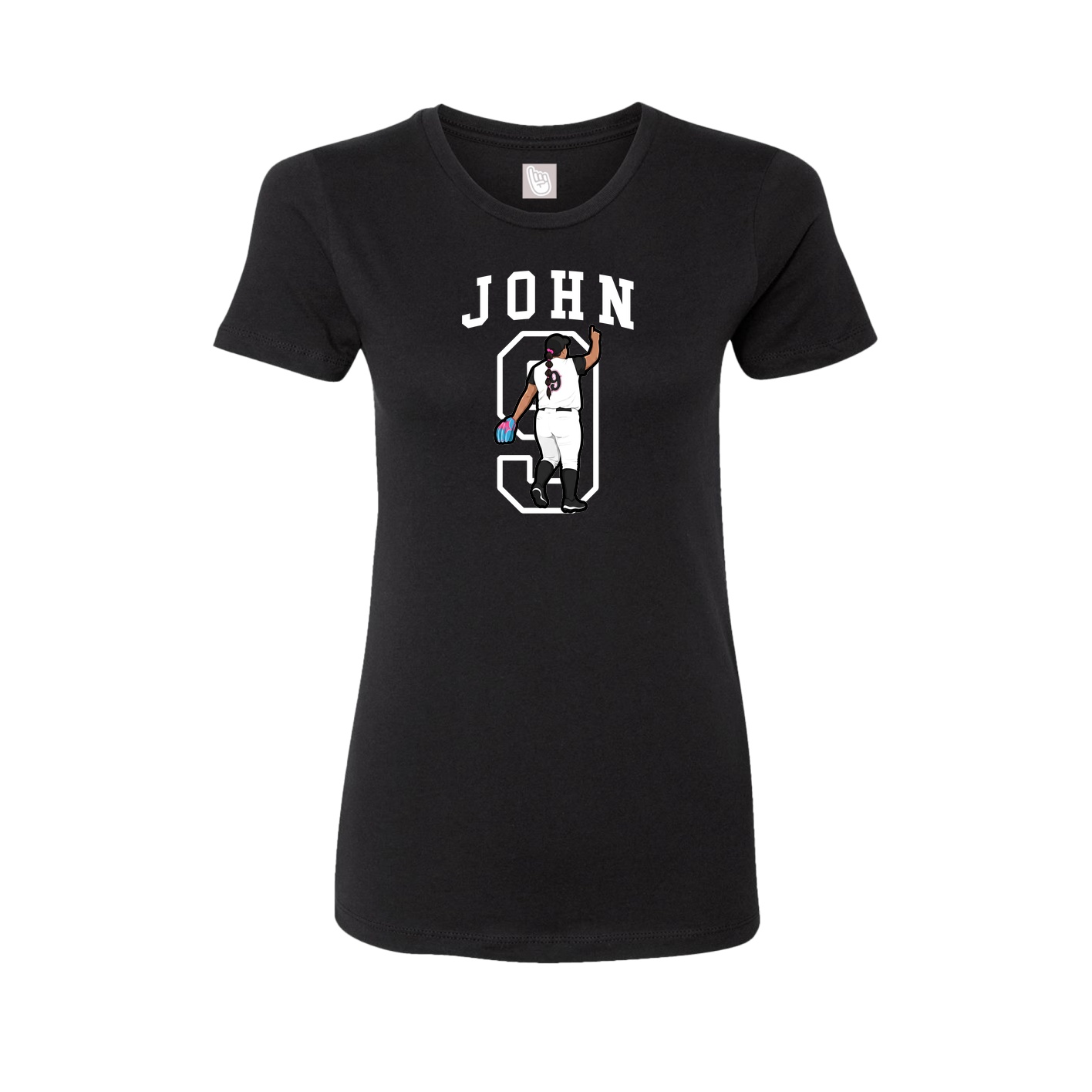 Fitted Women's Tee — Shirsey in Black