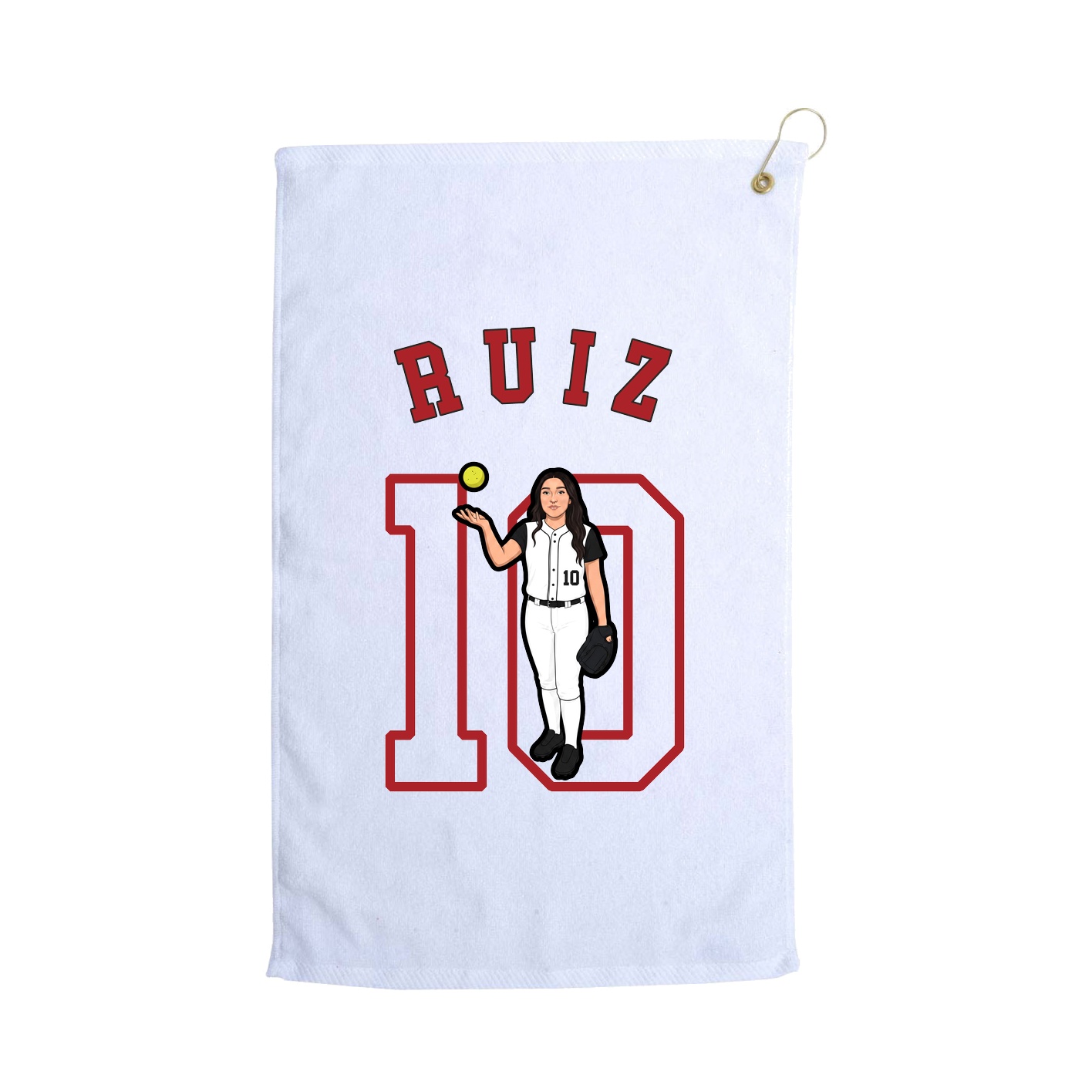 Golf Towel — Shirsey Arch in White