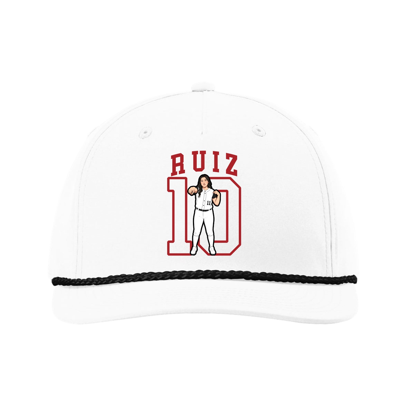 Five-Panel Classic Rope Cap — Shirsey in White