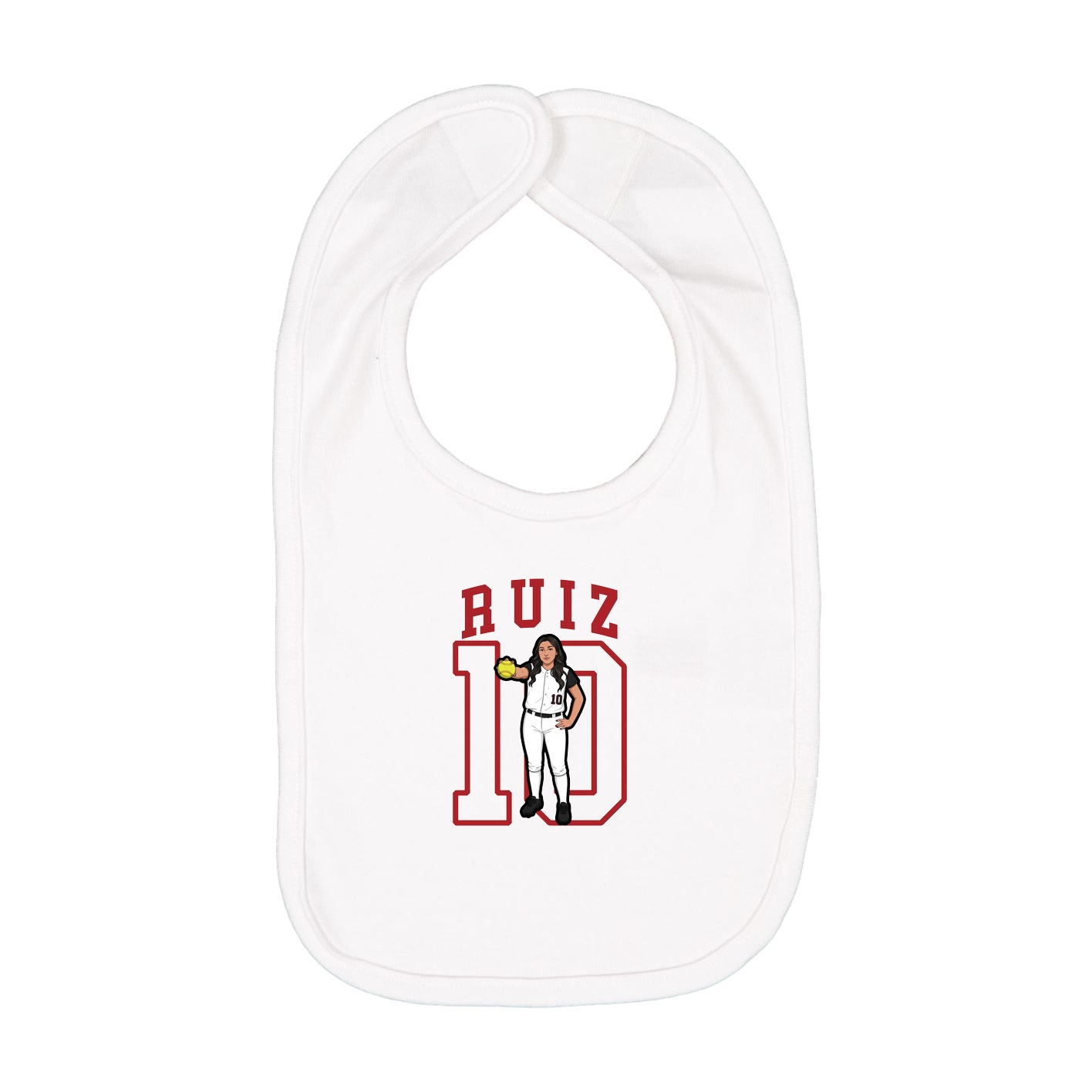 Infant Bib — Shirsey in White