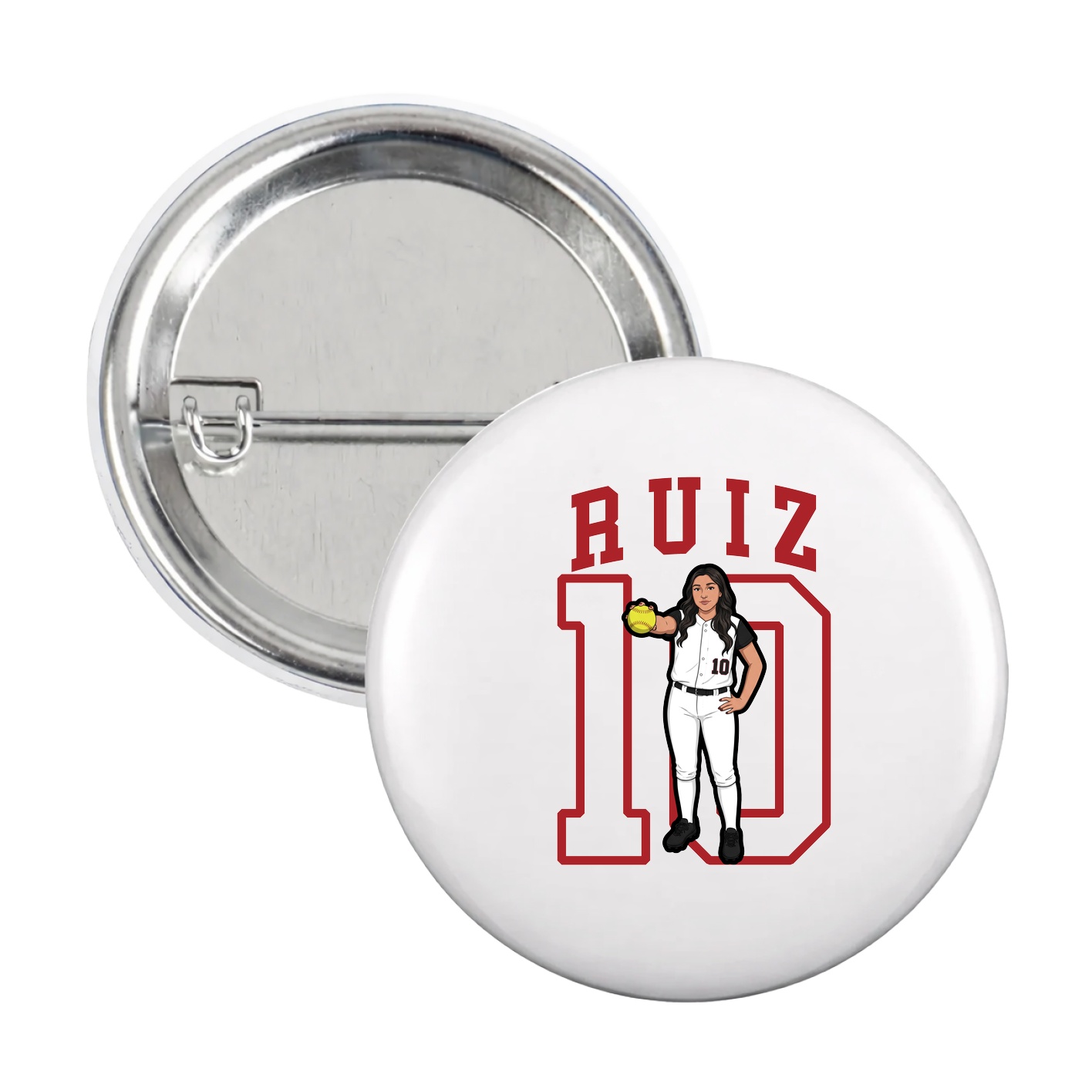 Game Day Button — Shirsey in White