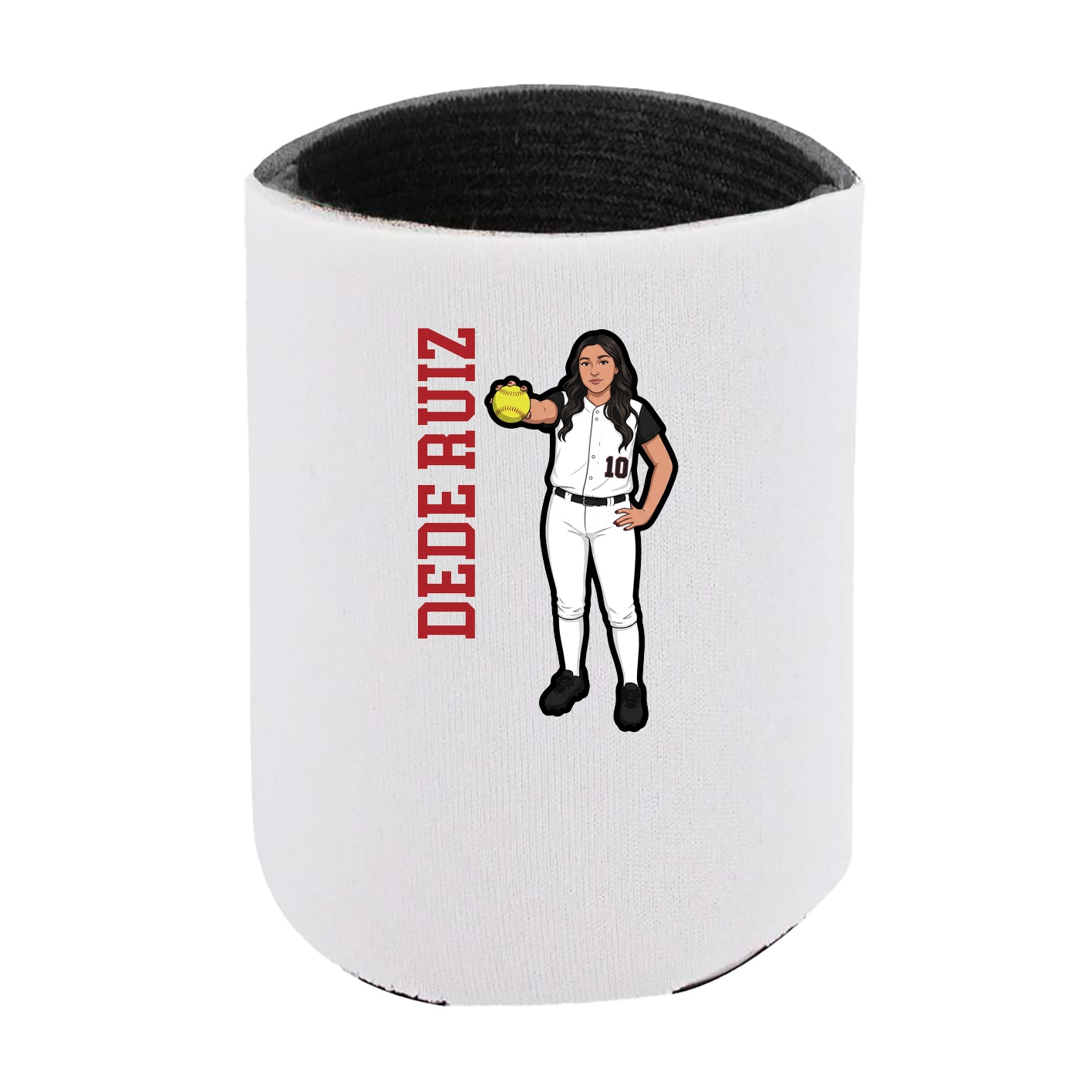 Can Holder — Name Vertical in White