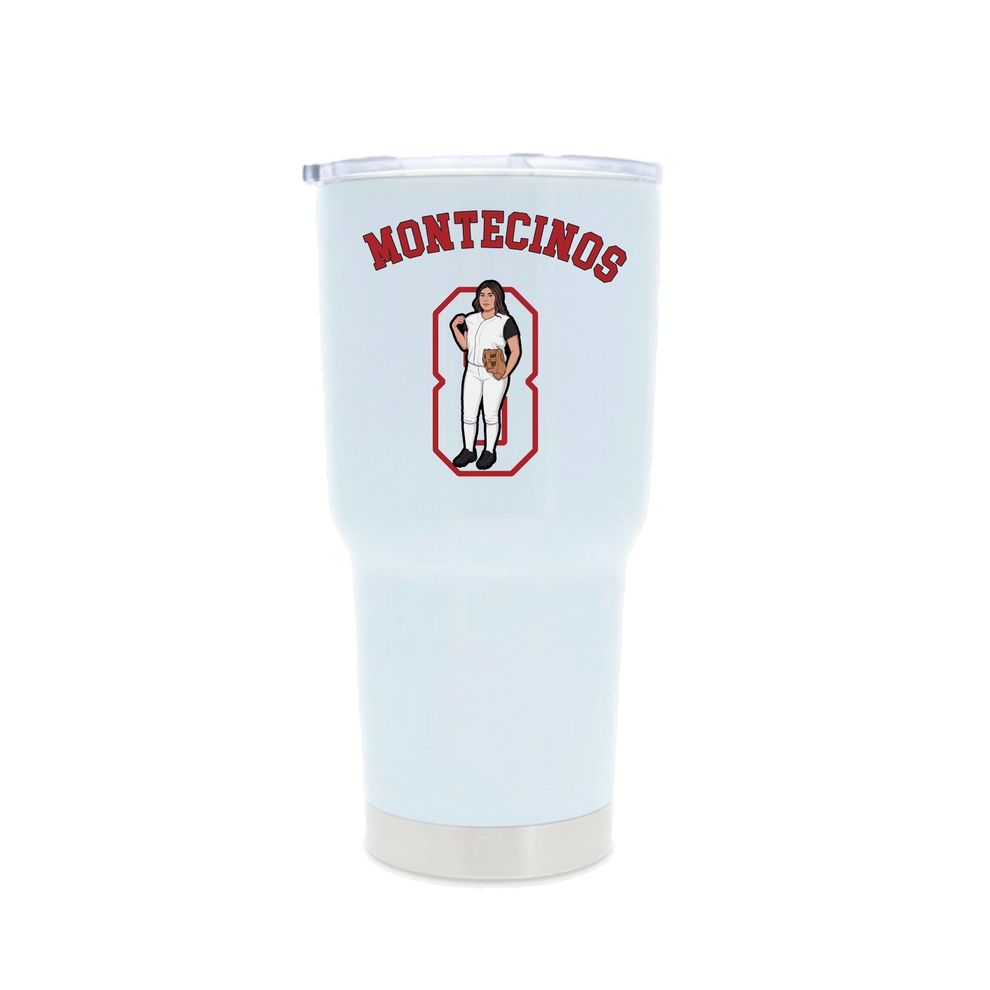 30oz Stainless Steel Tumbler — Shirsey Arch in White