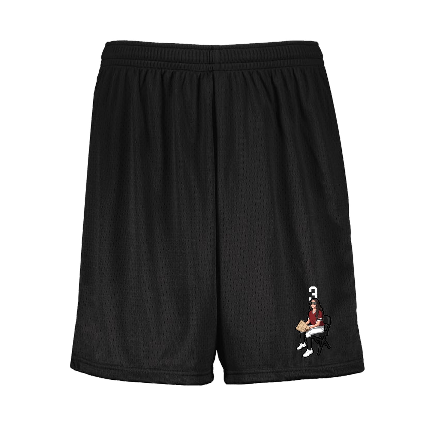 Shorts — Number Top in Black