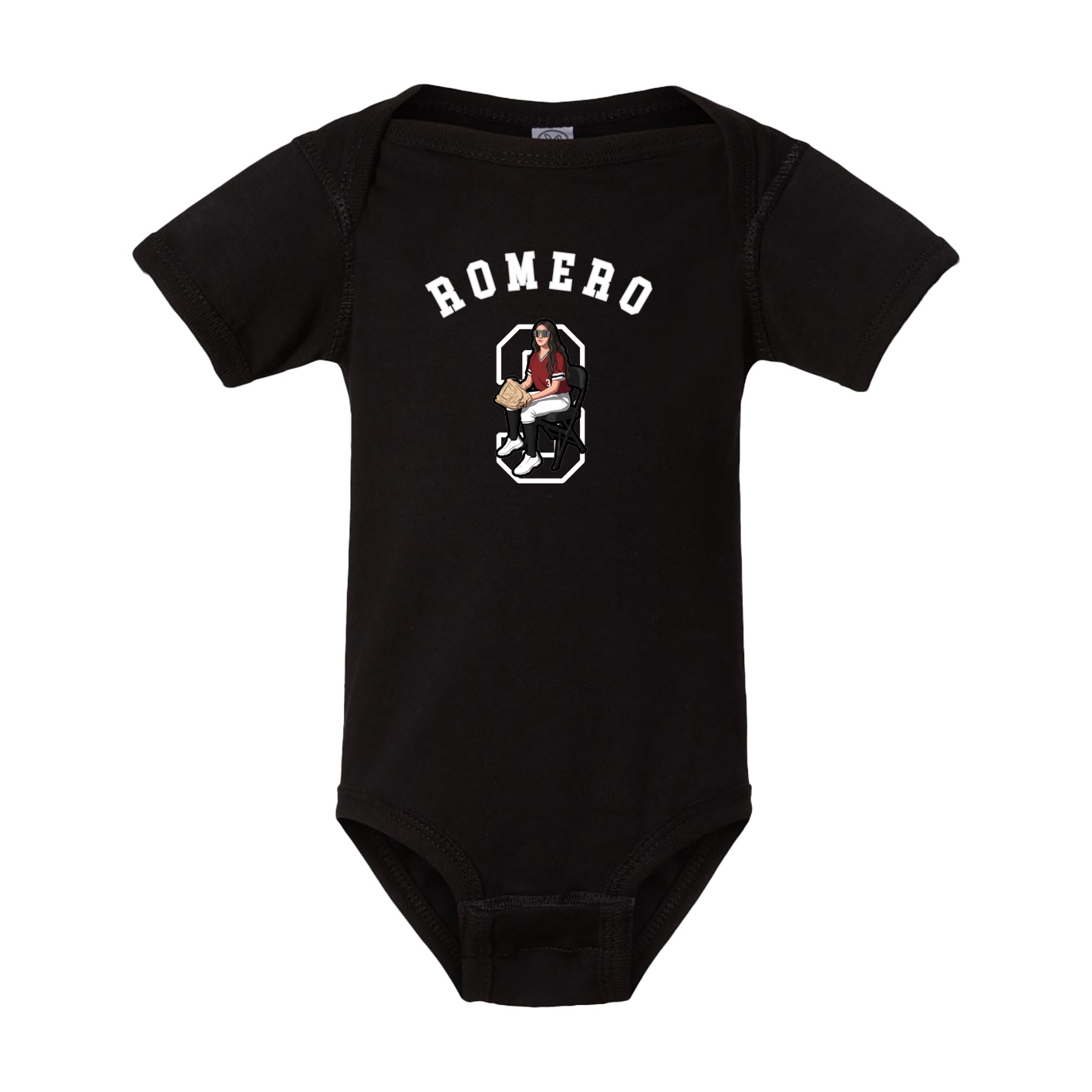 Baby Onesie — Shirsey Arch in Black