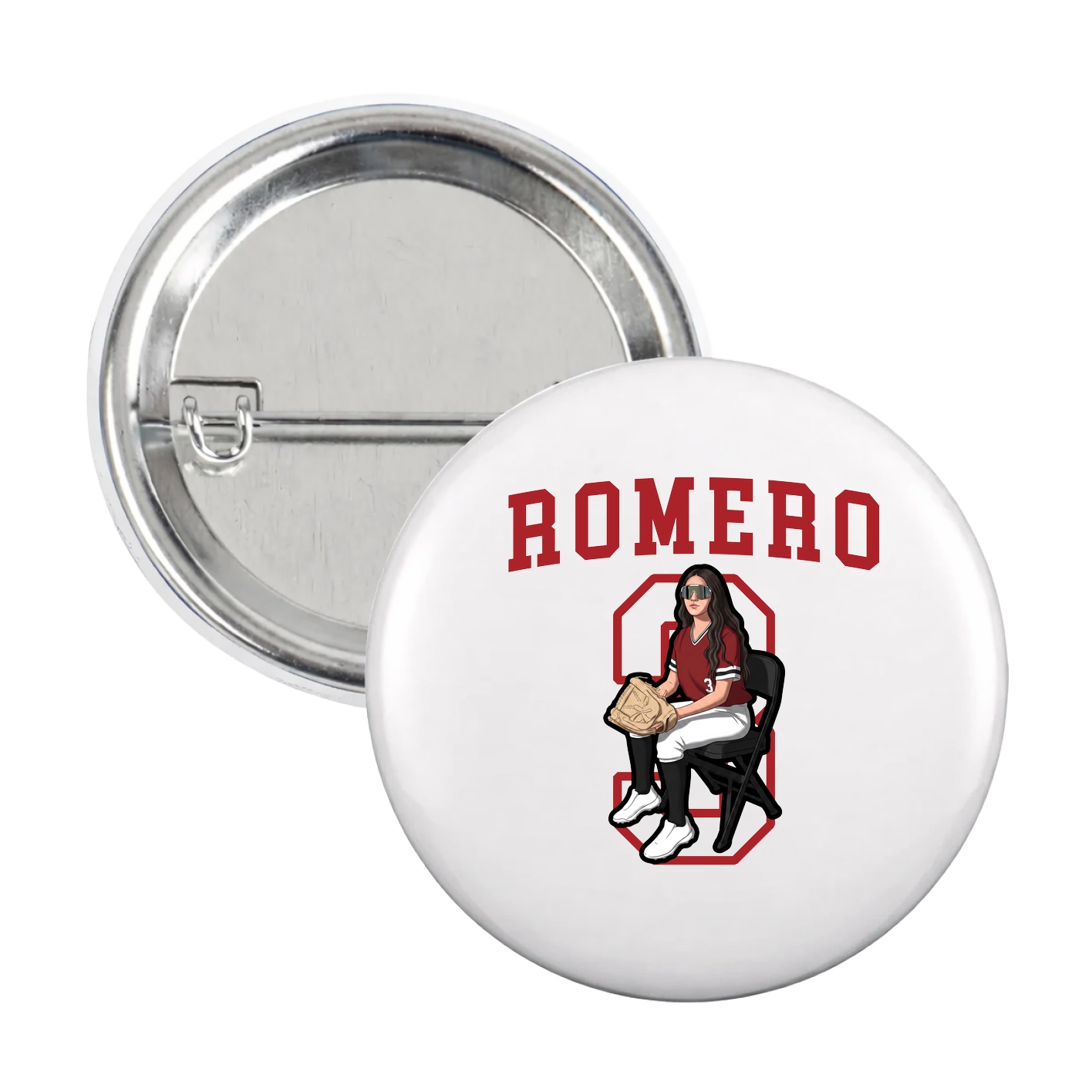 Game Day Button — Shirsey in White