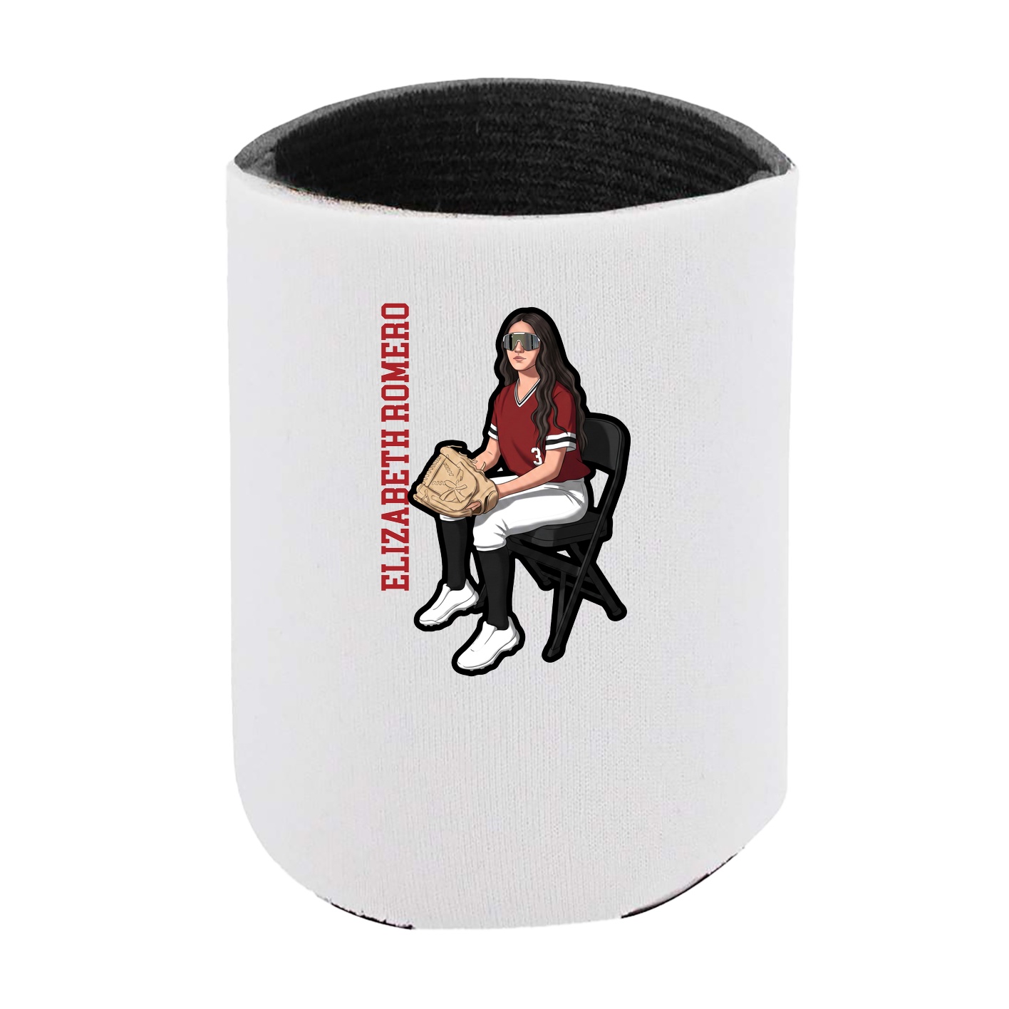 Can Holder — Name Vertical in White