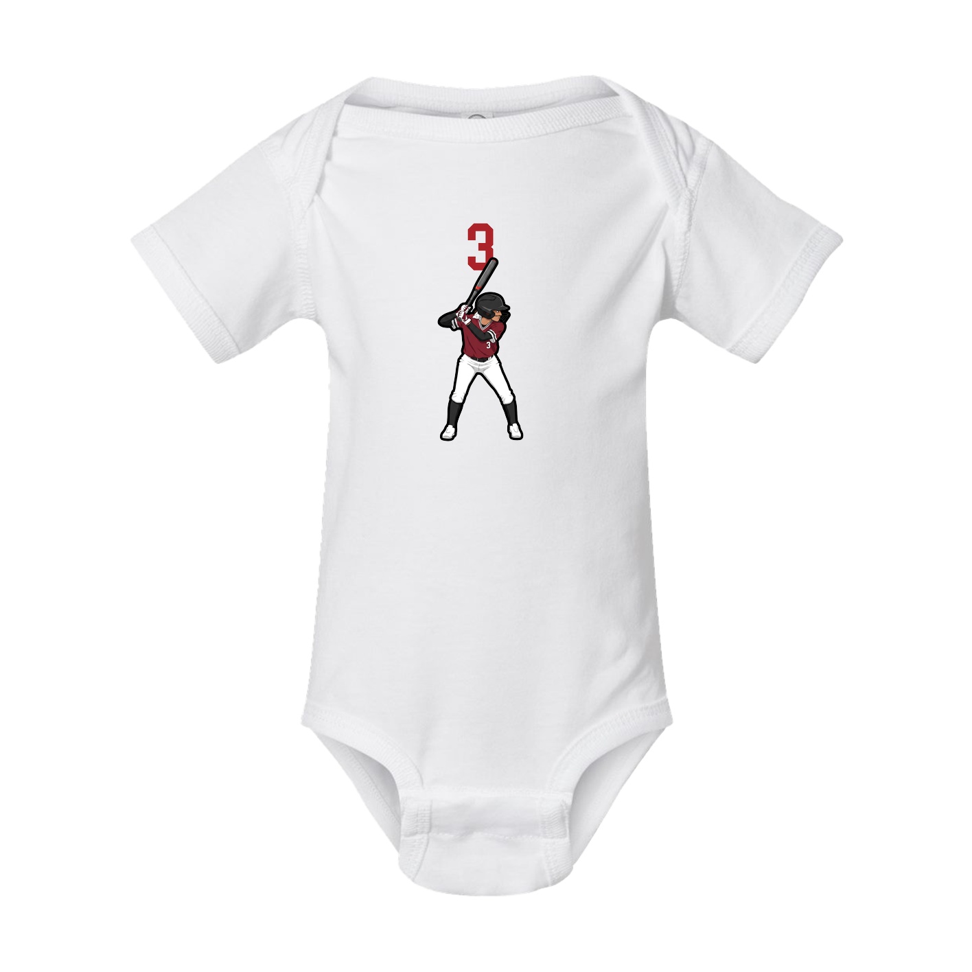 Baby Onesie — Number Top in White