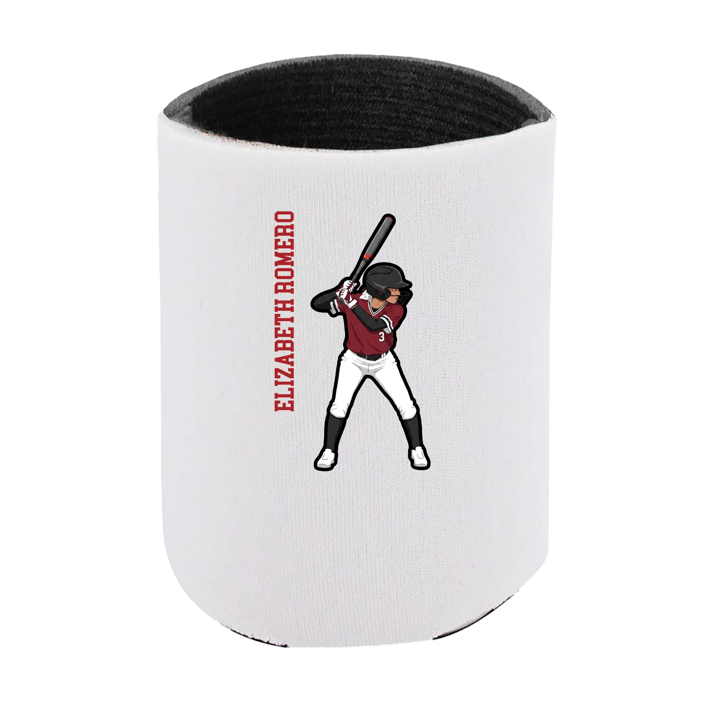 Can Holder — Name Vertical in White