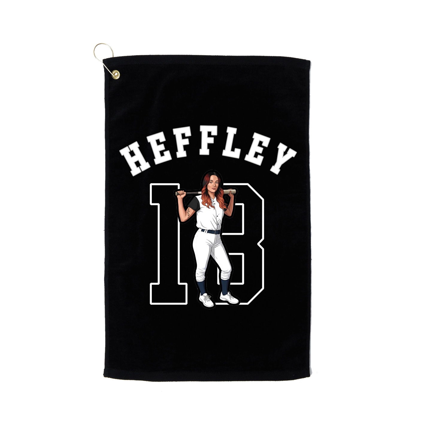 Golf Towel — Shirsey Arch in Black