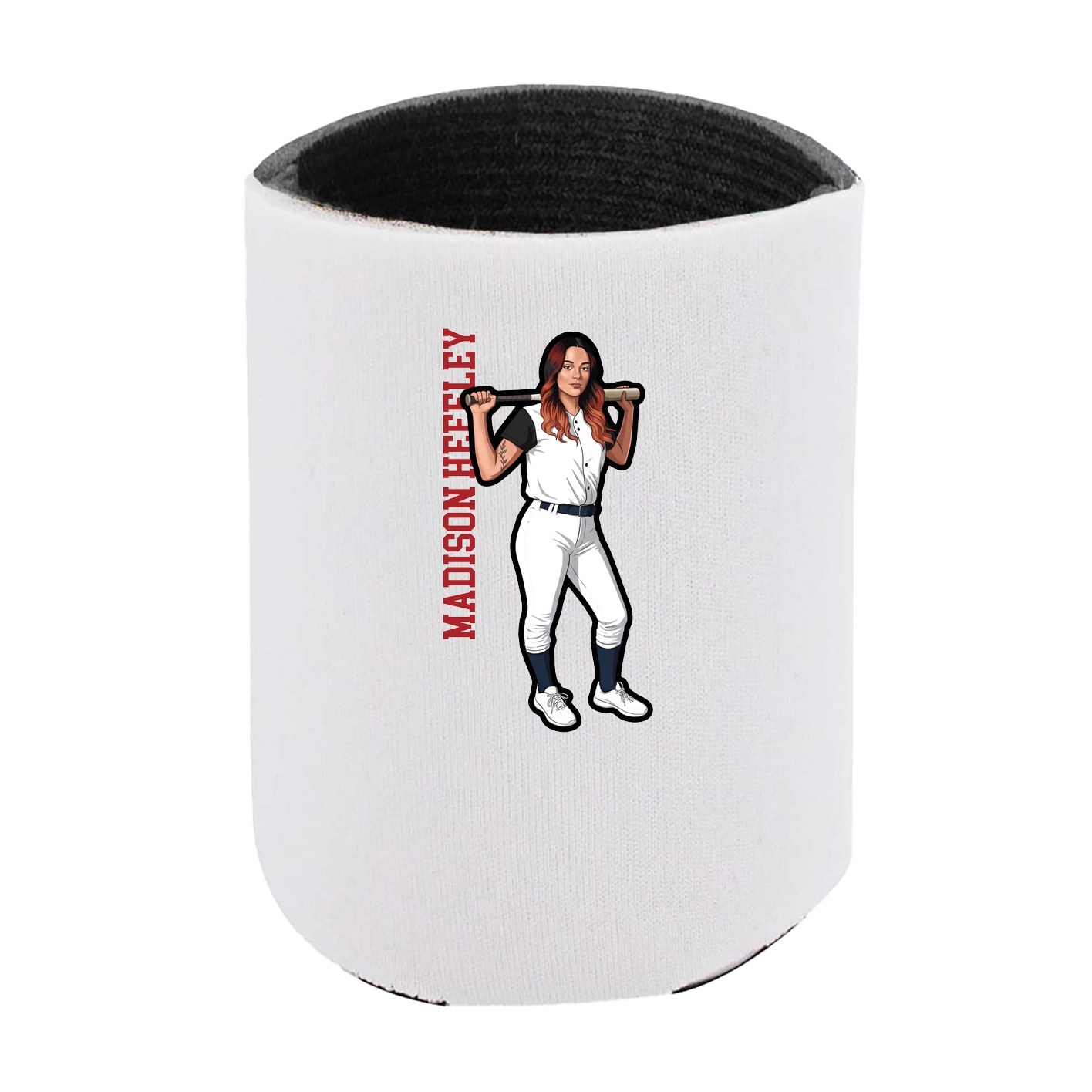 Can Holder — Name Vertical in White