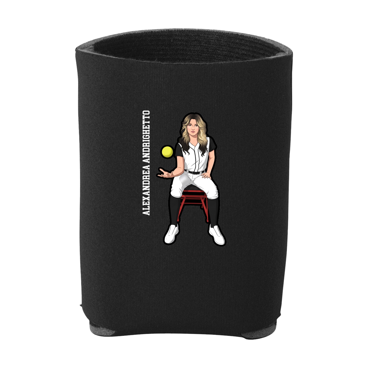 Can Holder — Name Vertical in Black