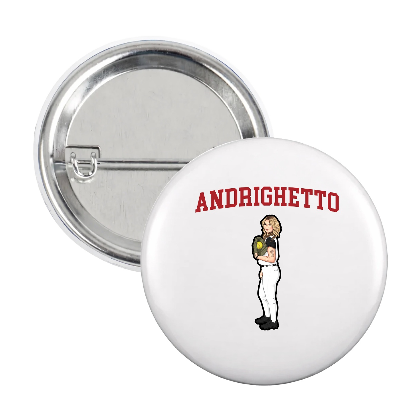 Game Day Button — Shirsey in White