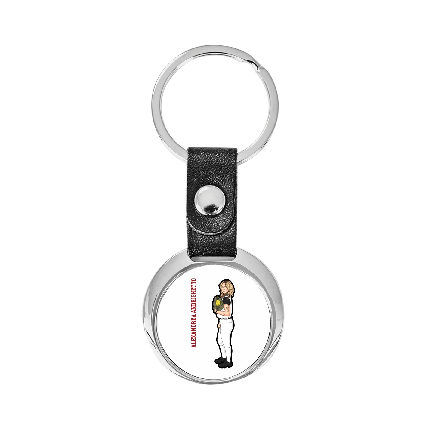 Key Chain — Name Vertical in Classic