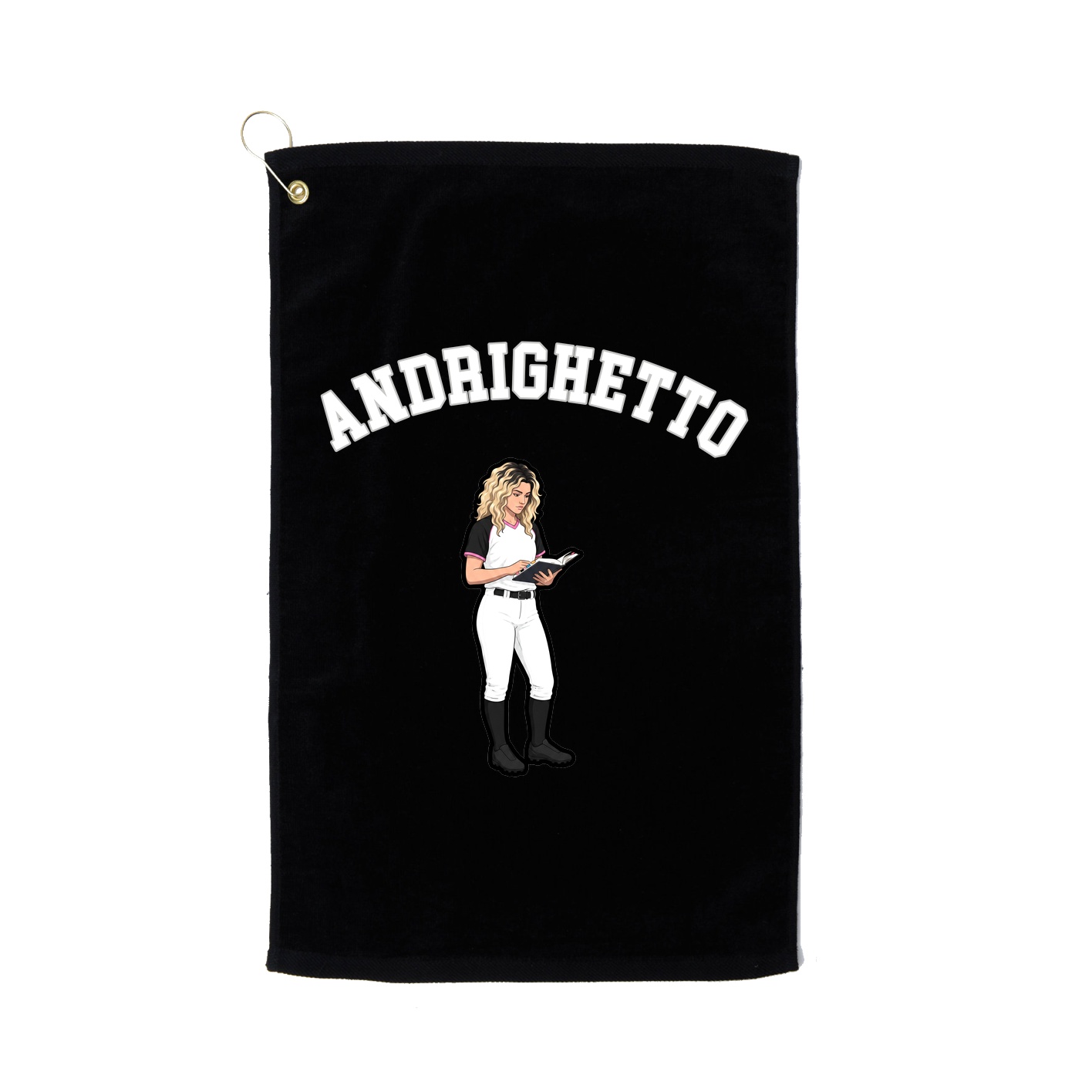 Golf Towel — Shirsey Arch in Black