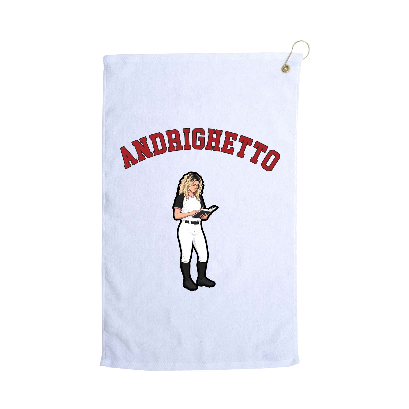 Golf Towel — Shirsey Arch in White