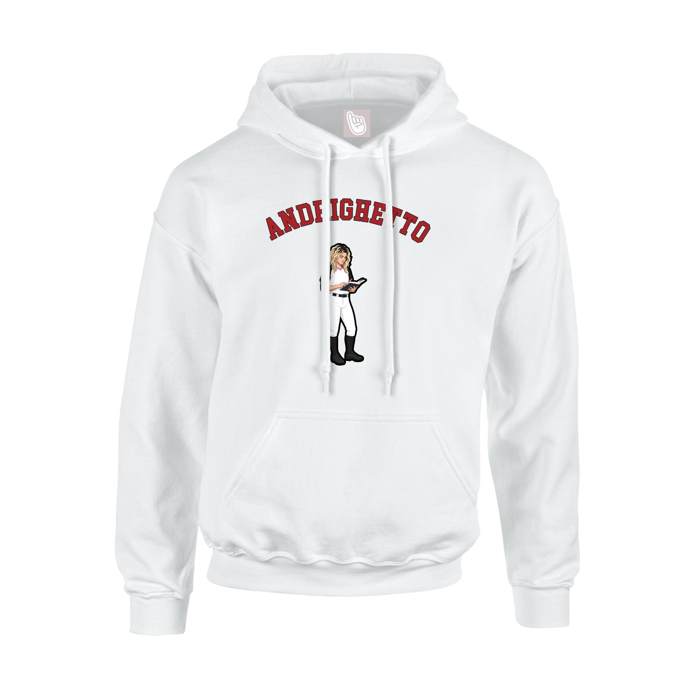 Youth Hoodie — Shirsey Arch in White