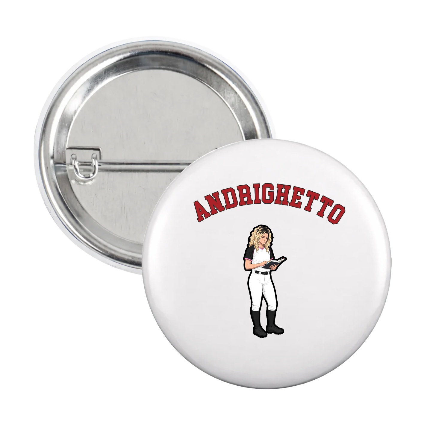 Game Day Button — Shirsey Arch in White