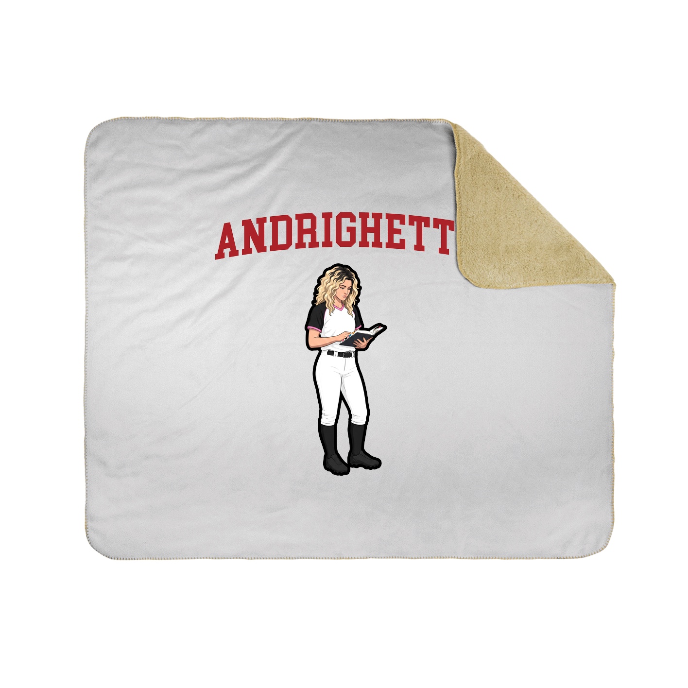 Throw Blanket — Shirsey in White