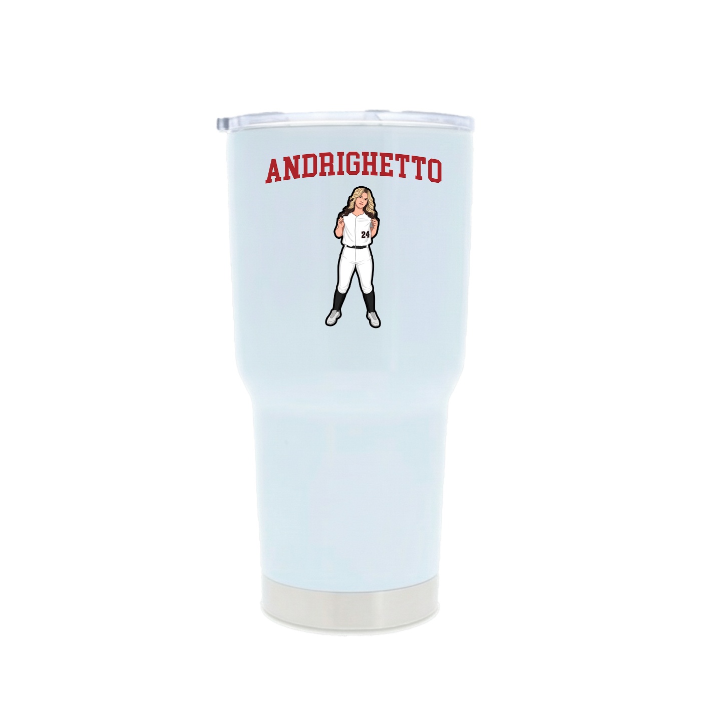 30oz Stainless Steel Tumbler — Shirsey in White
