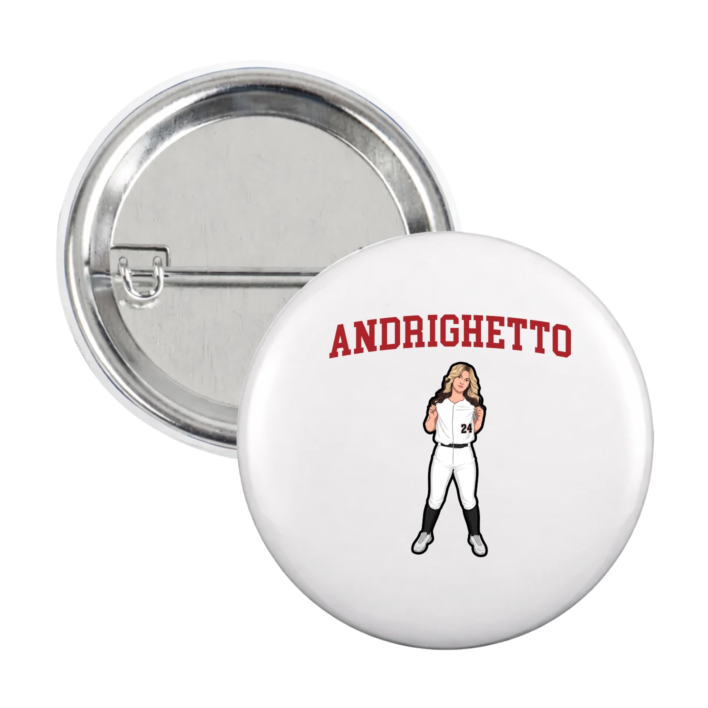 Game Day Button — Shirsey in White