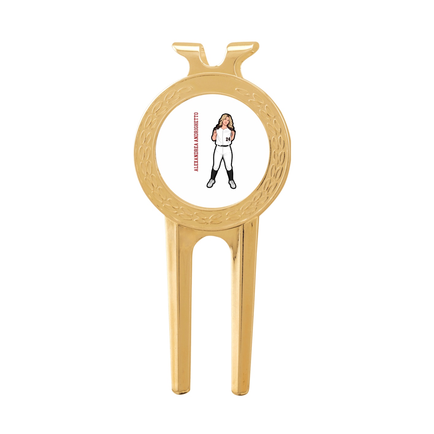 Divot Tool with Ball Marker — Name Vertical in Classic