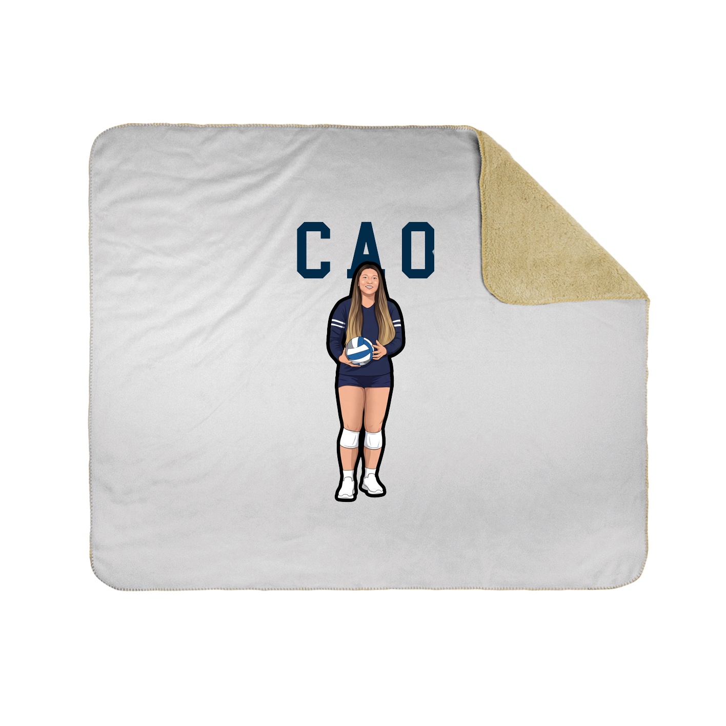 Throw Blanket — Shirsey in White