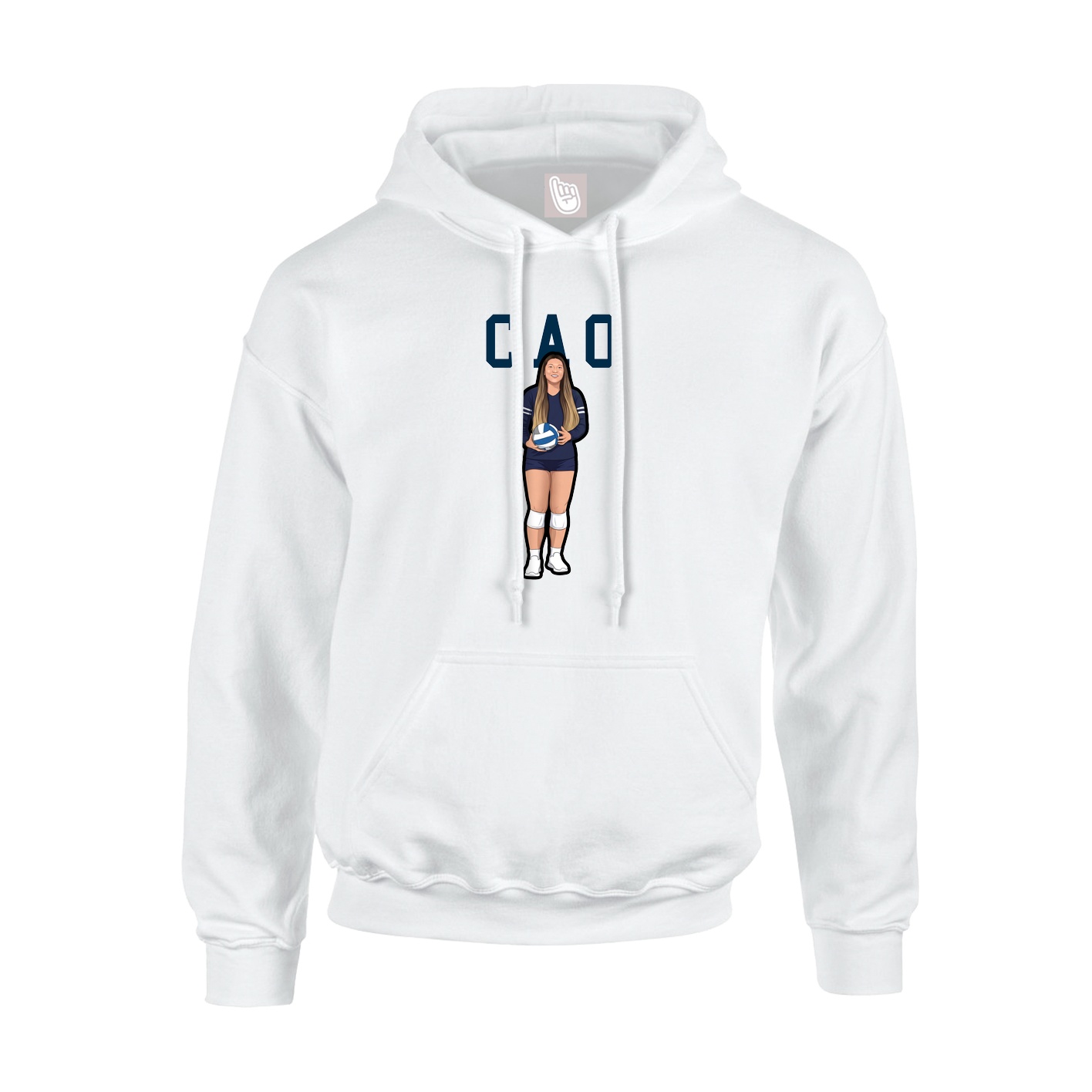 Hoodie — Shirsey in White
