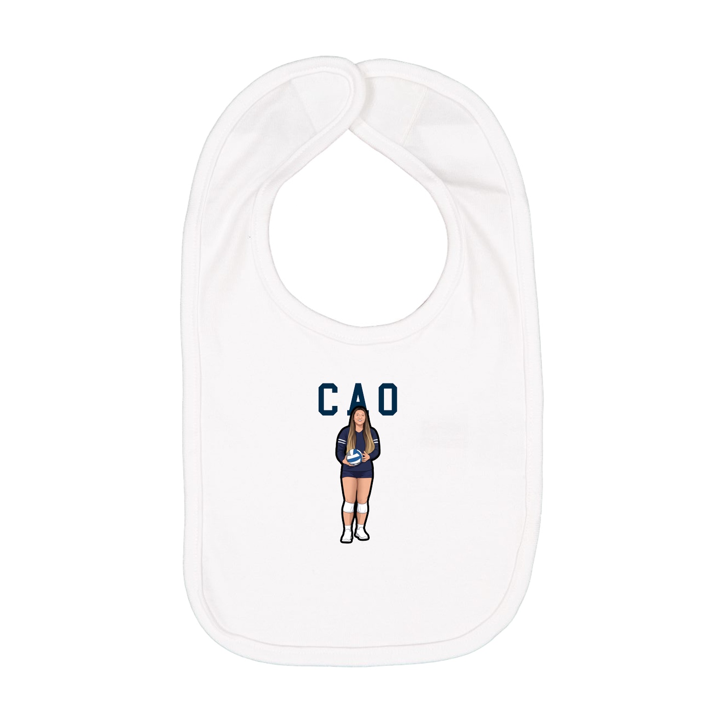 Infant Bib — Shirsey in White