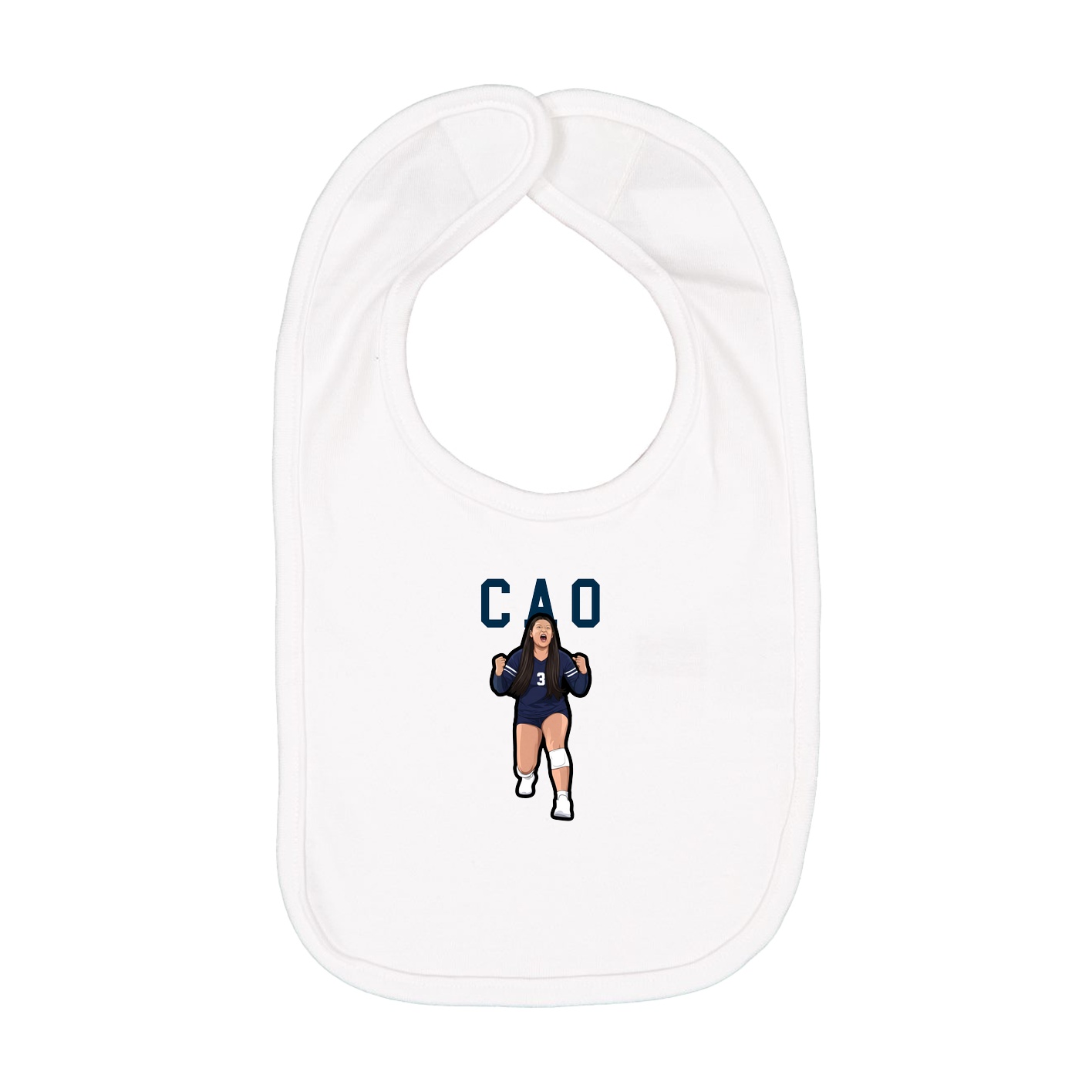 Infant Bib — Shirsey in White