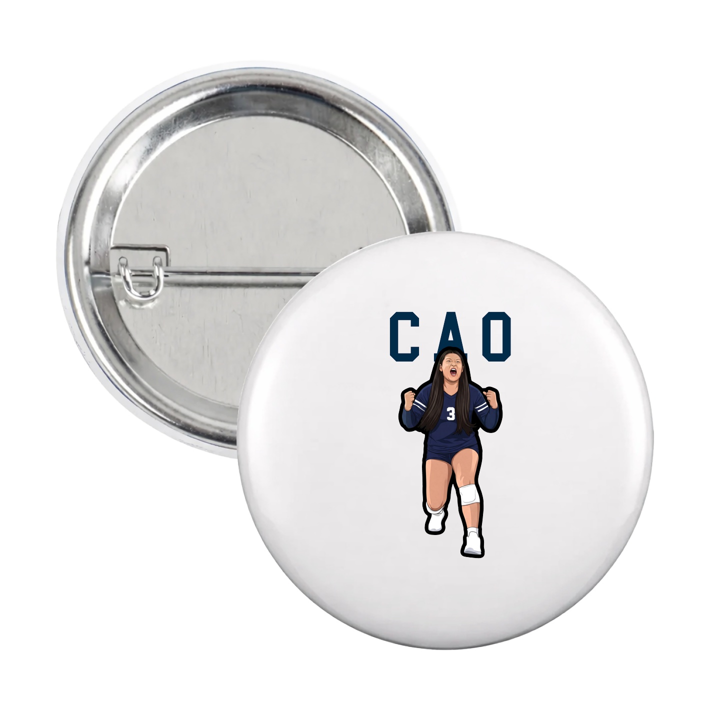 Game Day Button — Shirsey in White