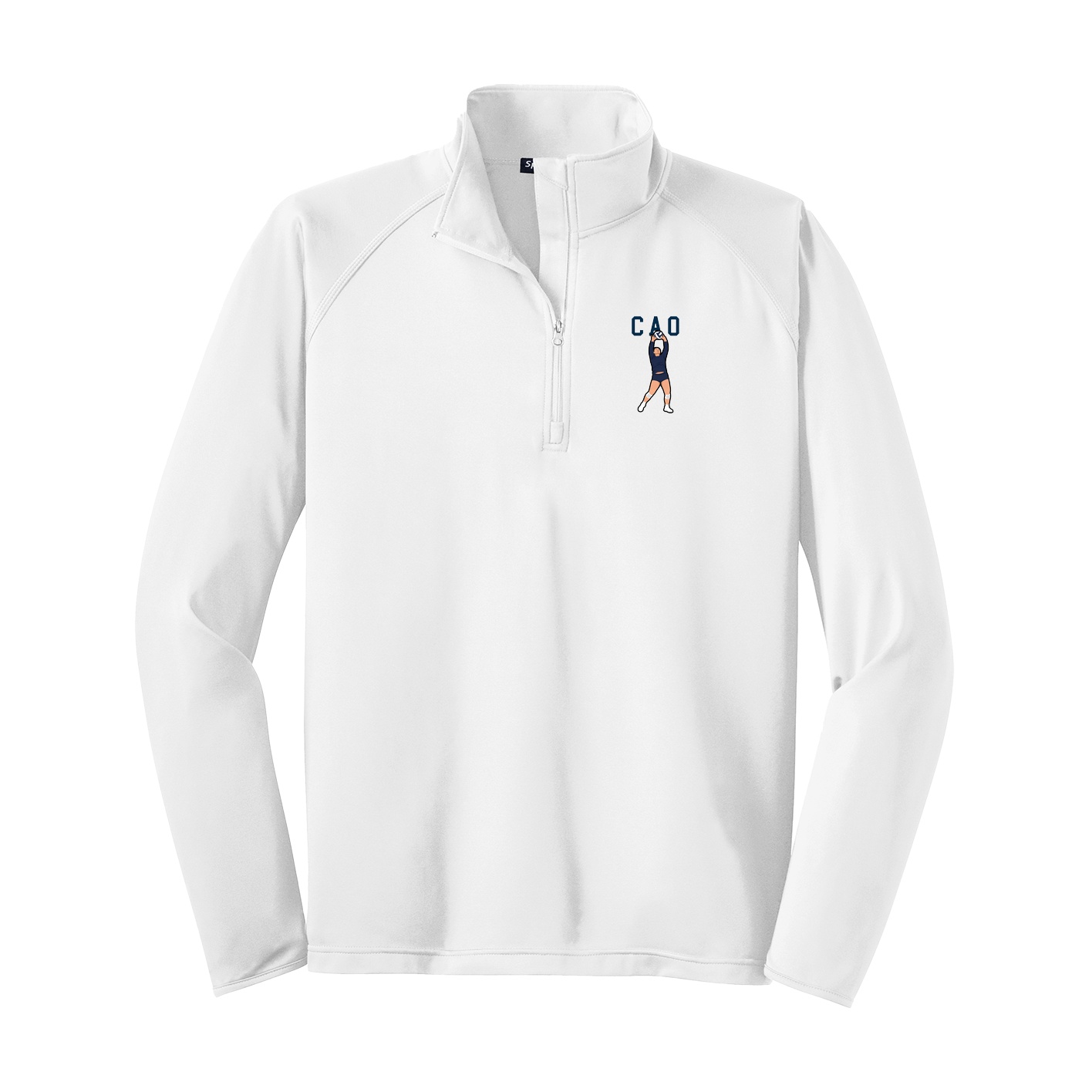 Q-Zip Pullover — Shirsey in White