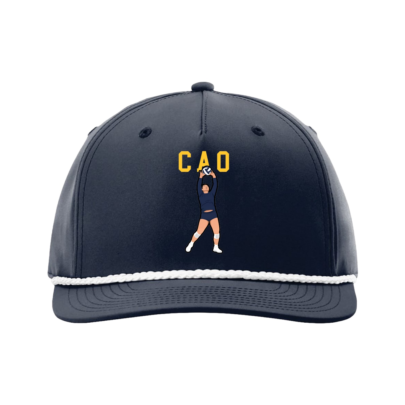 Five-Panel Classic Rope Cap — Shirsey in Navy