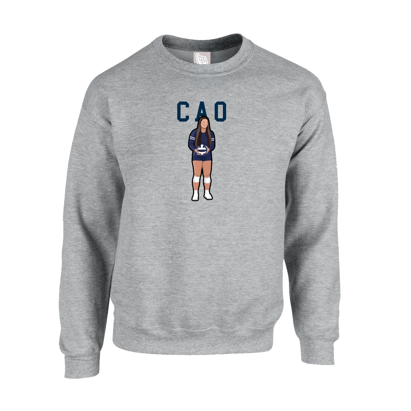Fleece Crew — Shirsey in Grey