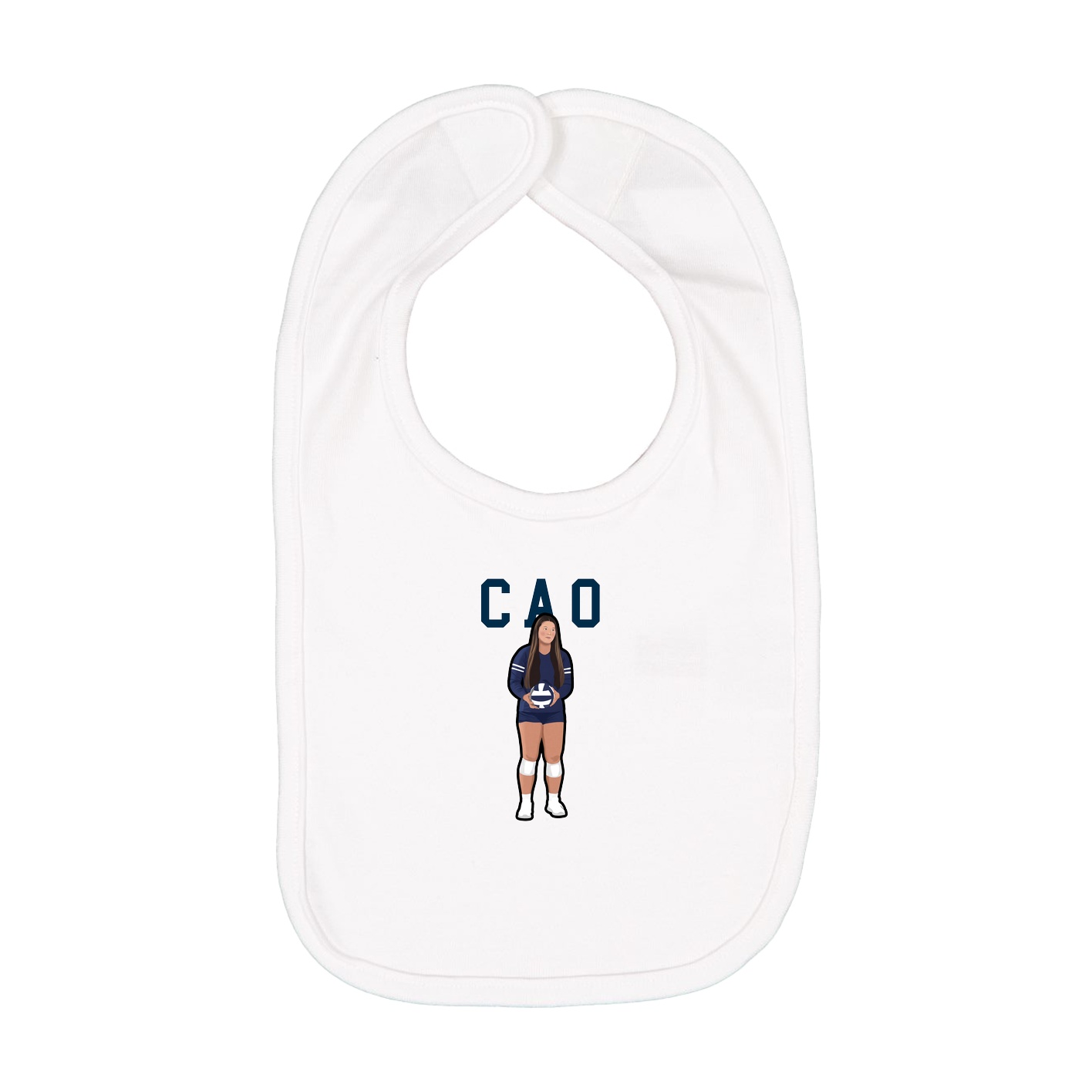 Infant Bib — Shirsey in White