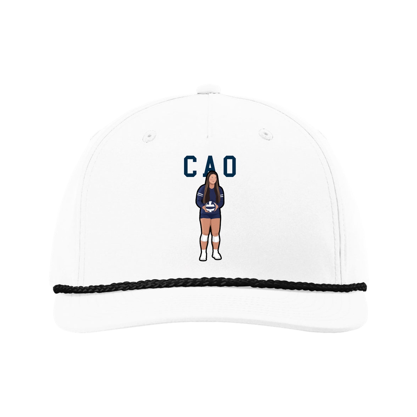 Five-Panel Classic Rope Cap — Shirsey in White
