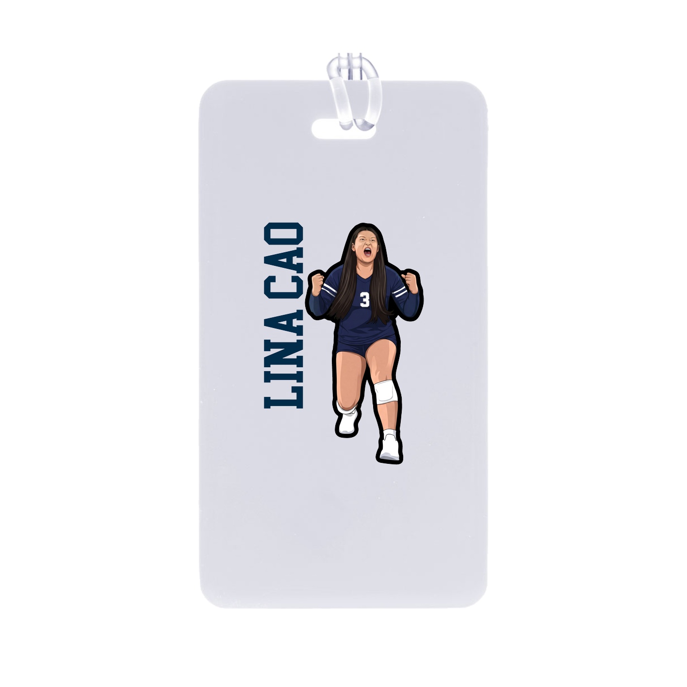 Bag Tag — Name Vertical in Classic