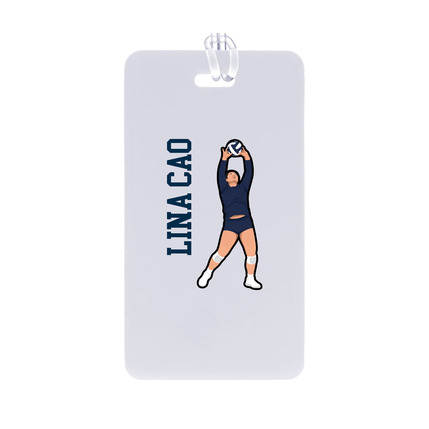 Bag Tag — Name Vertical in Classic