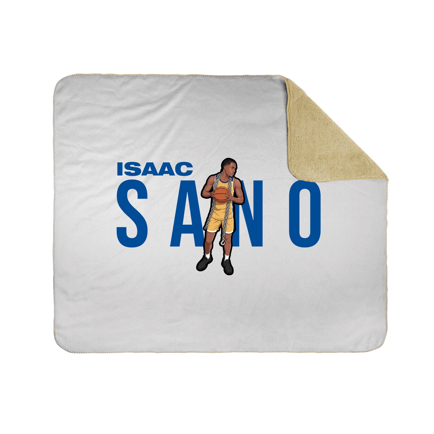 Throw Blanket — Player Name in White