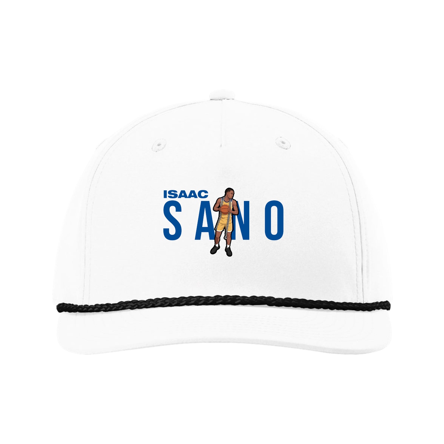 Five-Panel Classic Rope Cap — Player Name in White