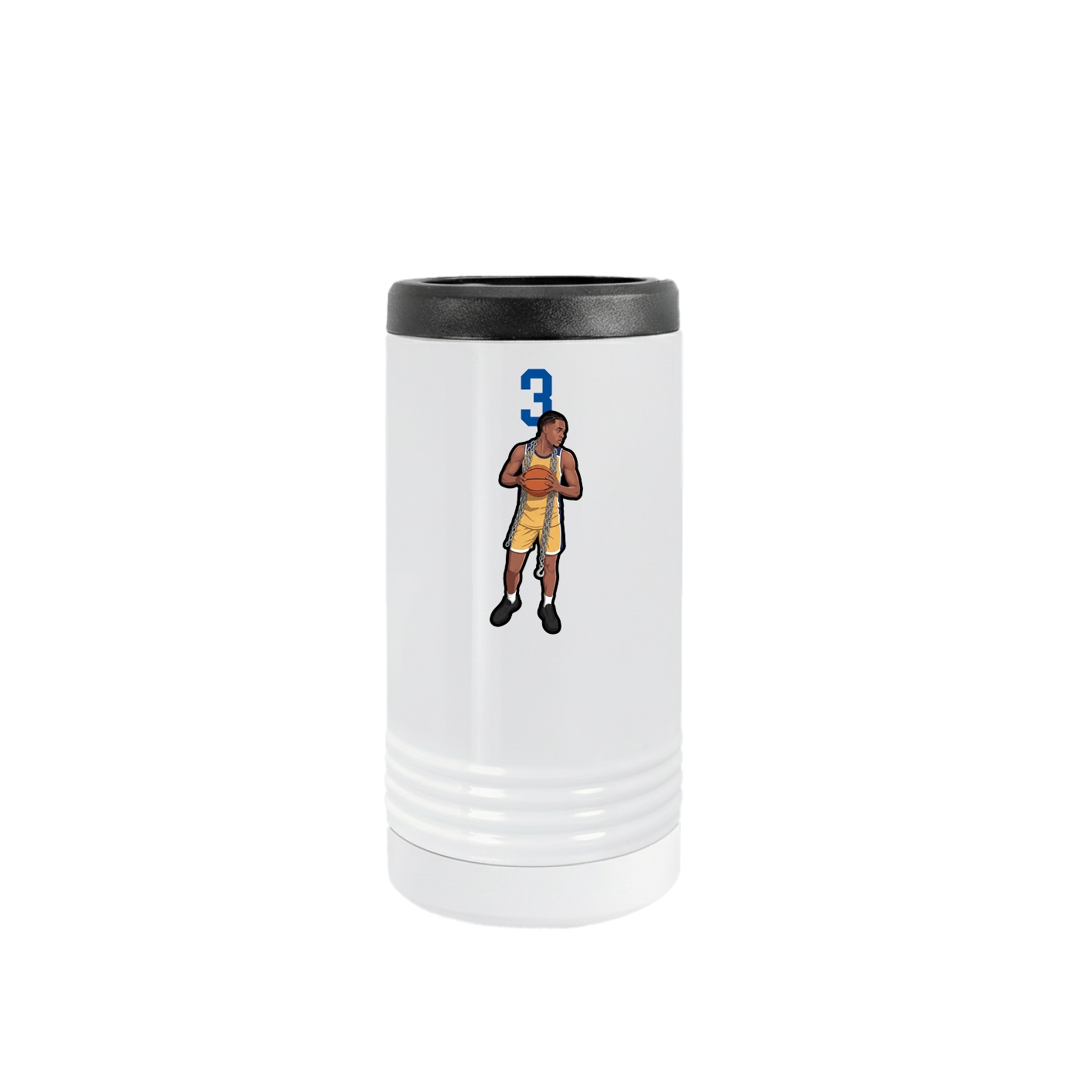 Slim Beverage Holder — Number Top in White
